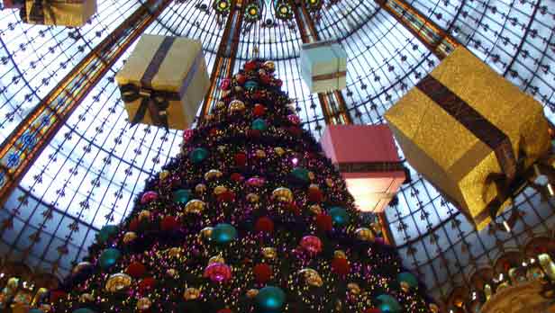 Paris Galleries Lafayette at Christmas