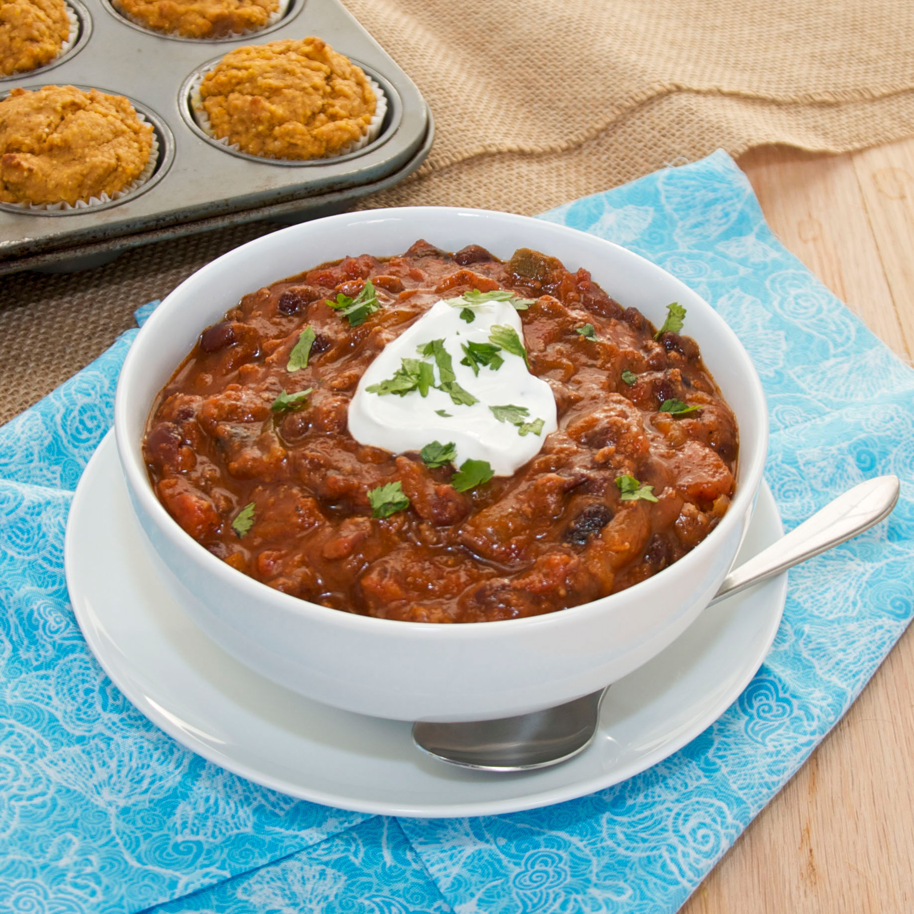 Autumn pumpkin chili