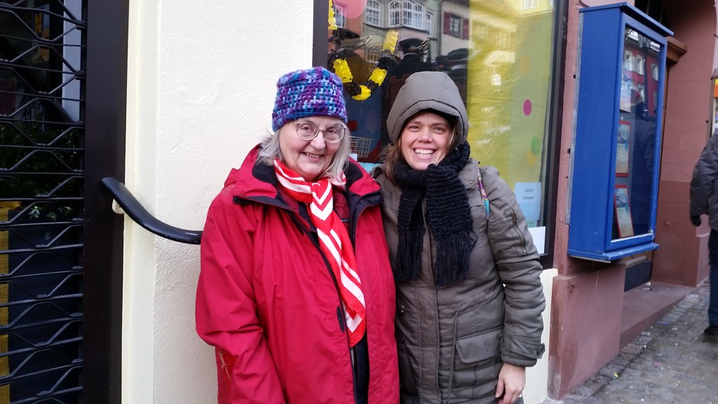 Wendy Gudrun & me at Rotweil Fastnet parade