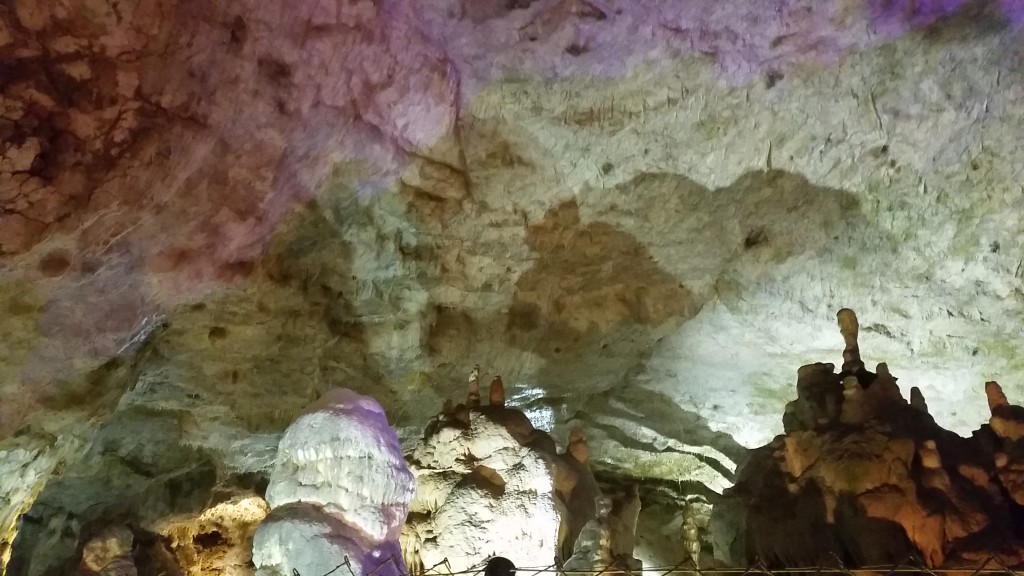 purple stalactites