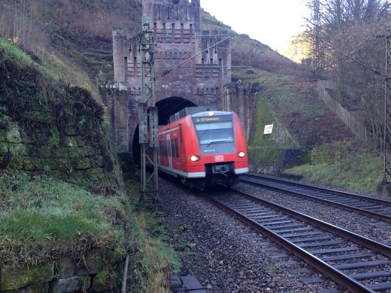 Castle tunnel with train Kelly The OTHER Frankenstein Castle (Frankenstein, Rhineland-Palatinate)