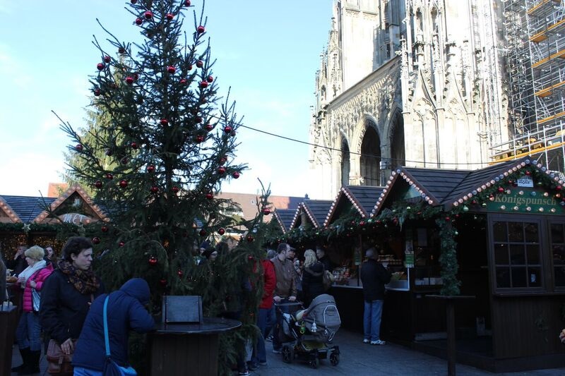 Christmas square Wendy The cathedral and city of Ulm