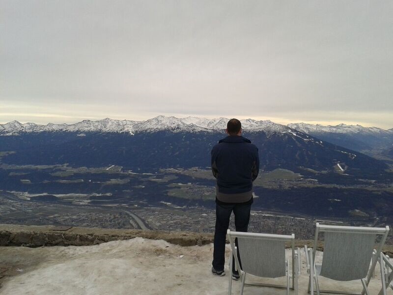 Innsbruck mountain top Kelly Ringing in the New Year in Innsbruck