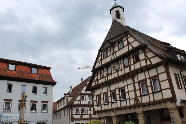 View of downtown The Blue Waters of Blaubeuren June 16