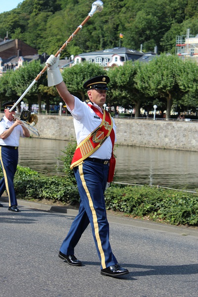 MIG - drum major Wendy The largest flower parade and festival in Germany August 16
